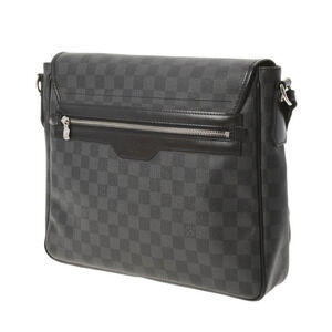 Louis Vuitton Canvas Damier Shoulder Black Daniel Bag Gray Graphite